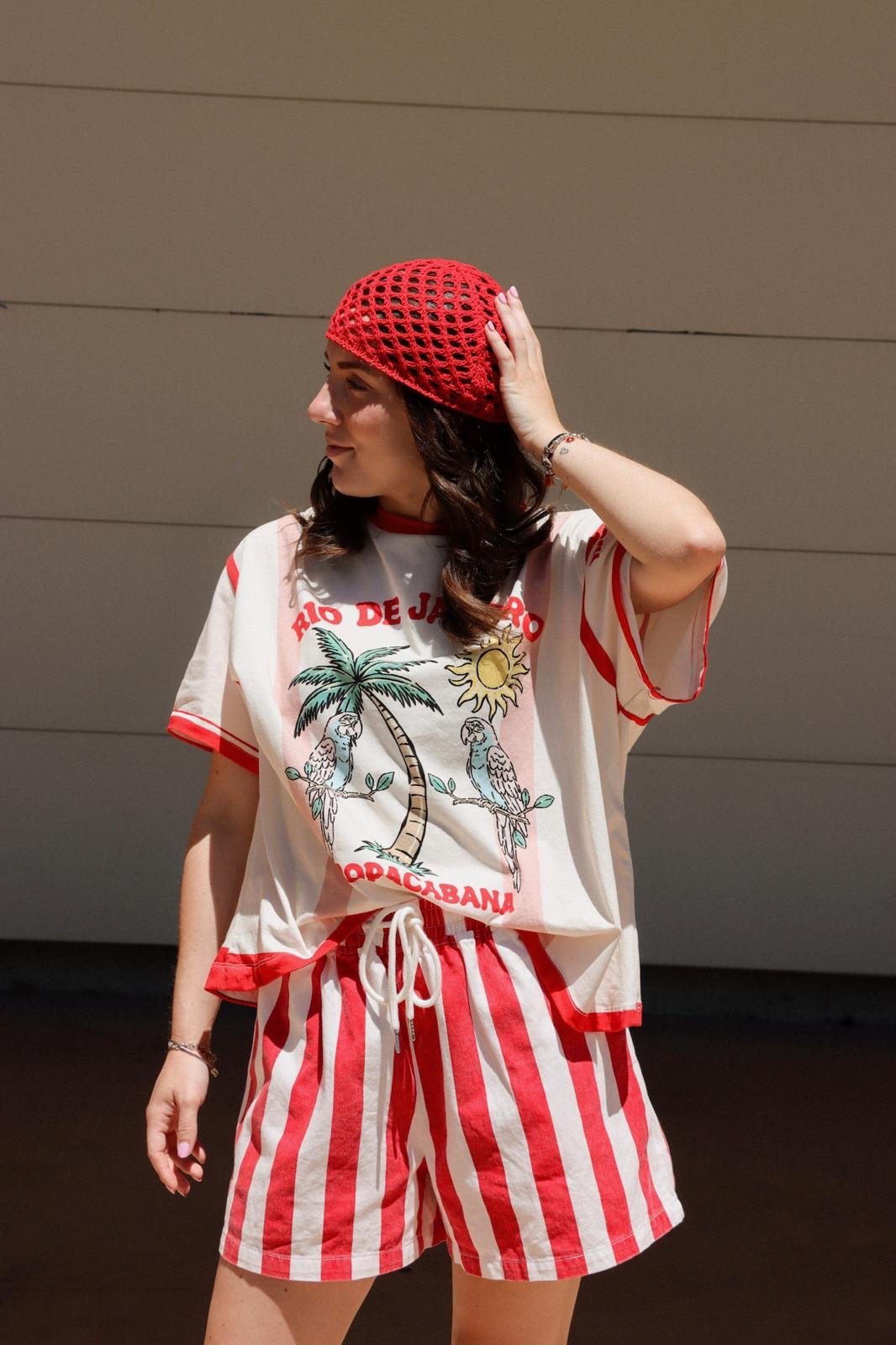 Tshirt rouge Rio - Léone