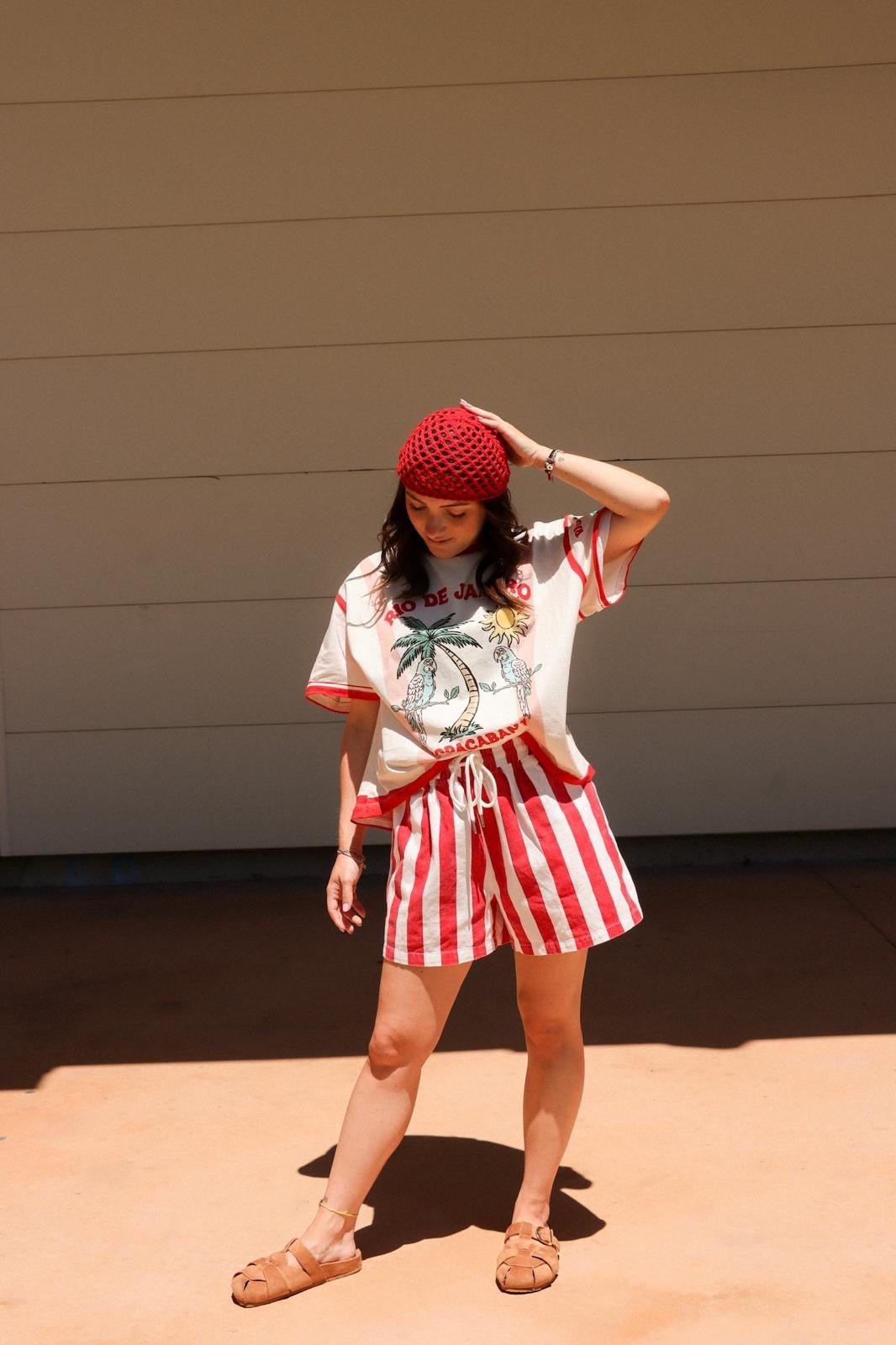 Tshirt rouge Rio - Léone