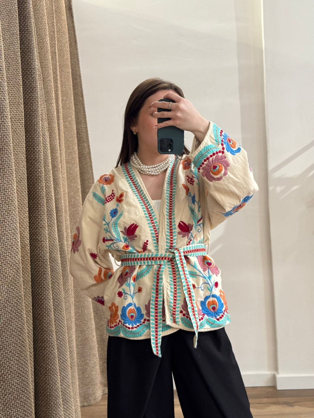 Veste Cassandra brodée - Léone