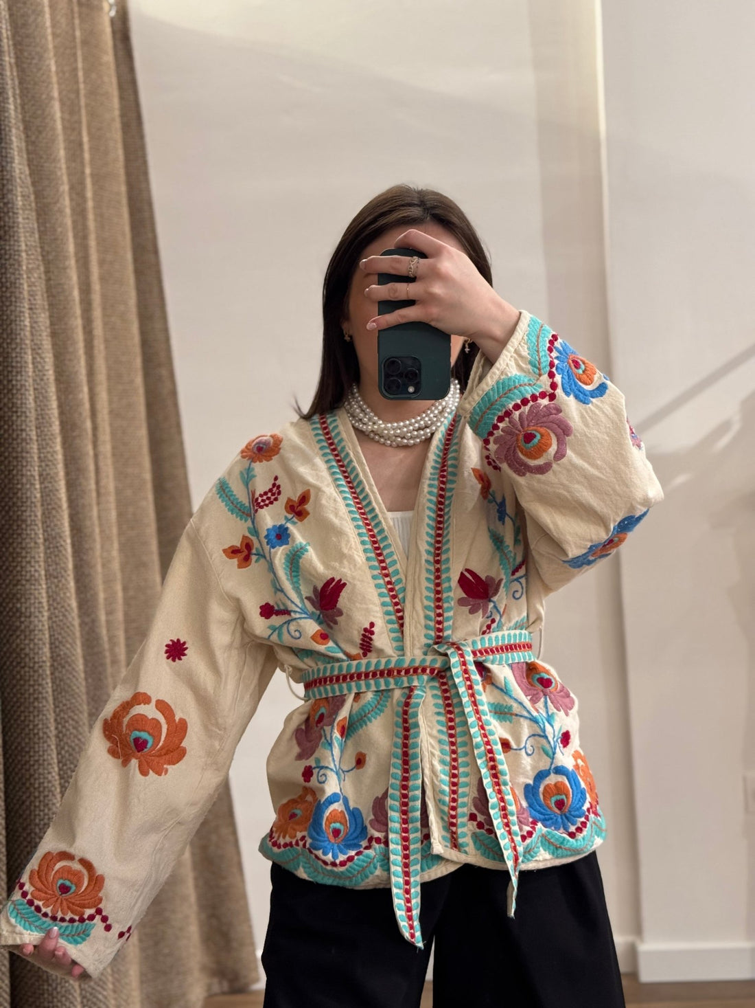 Veste Cassandra brodée - Léone