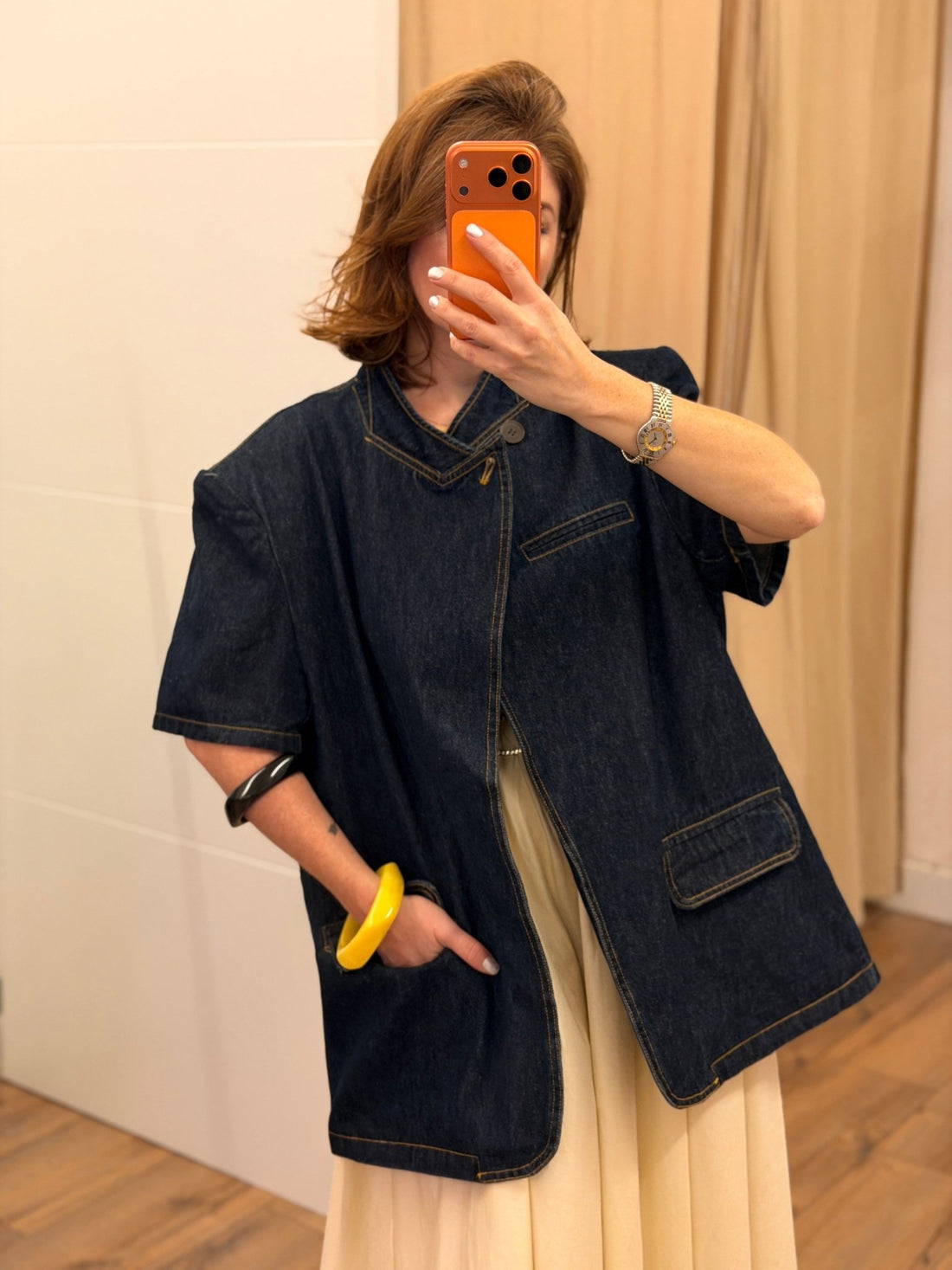 Veste en jean feno brut - Léone
