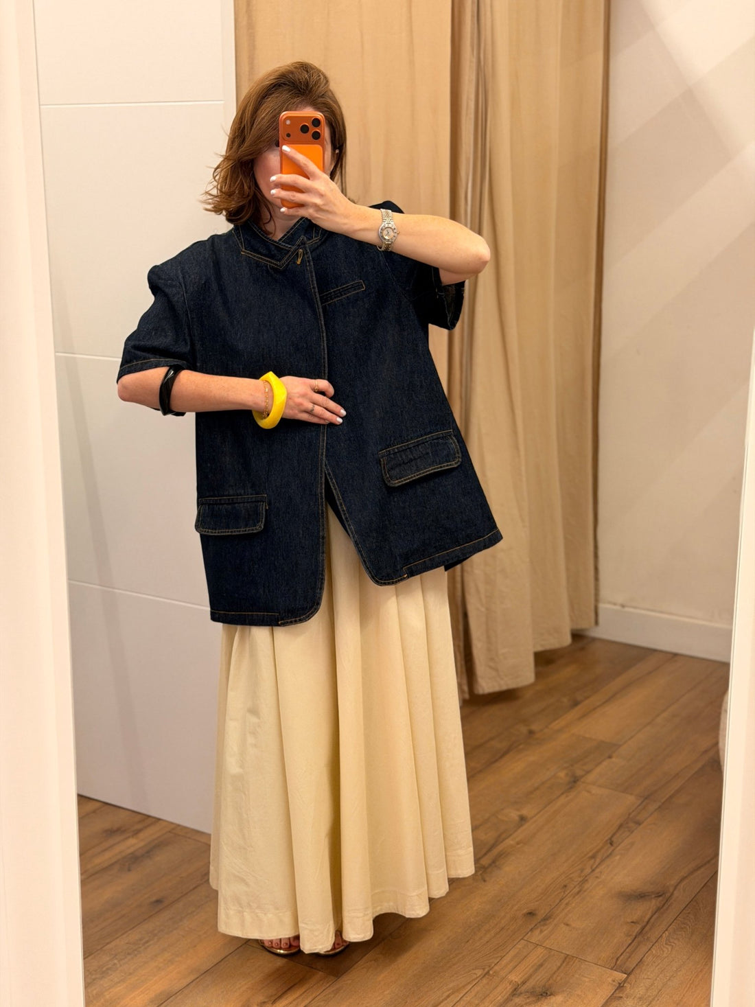 Veste en jean feno brut - Léone