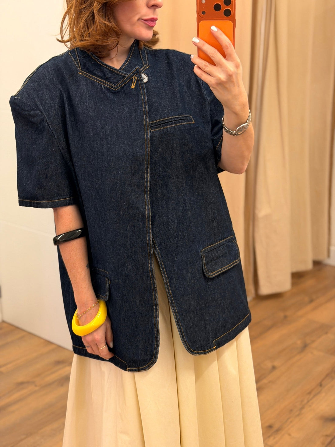 Veste en jean feno brut - Léone
