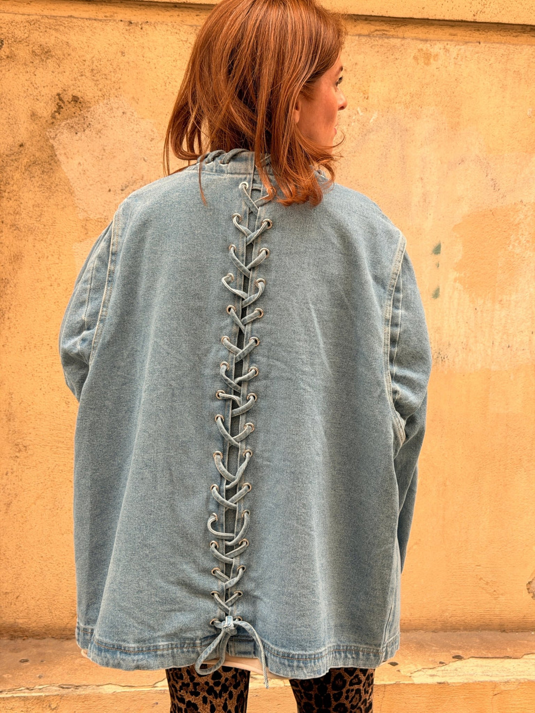 Veste en jean lacée Cleo - Léone