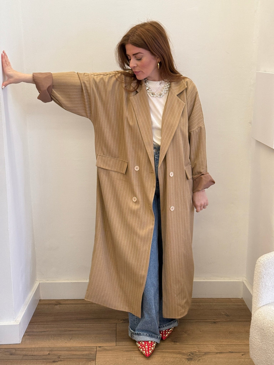 Veste Filomene beige - Léone