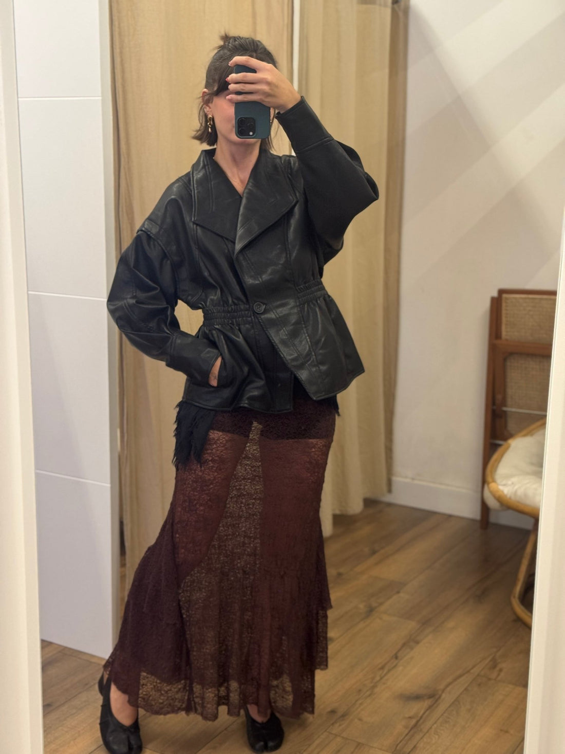 Veste Lorna noire - Léone