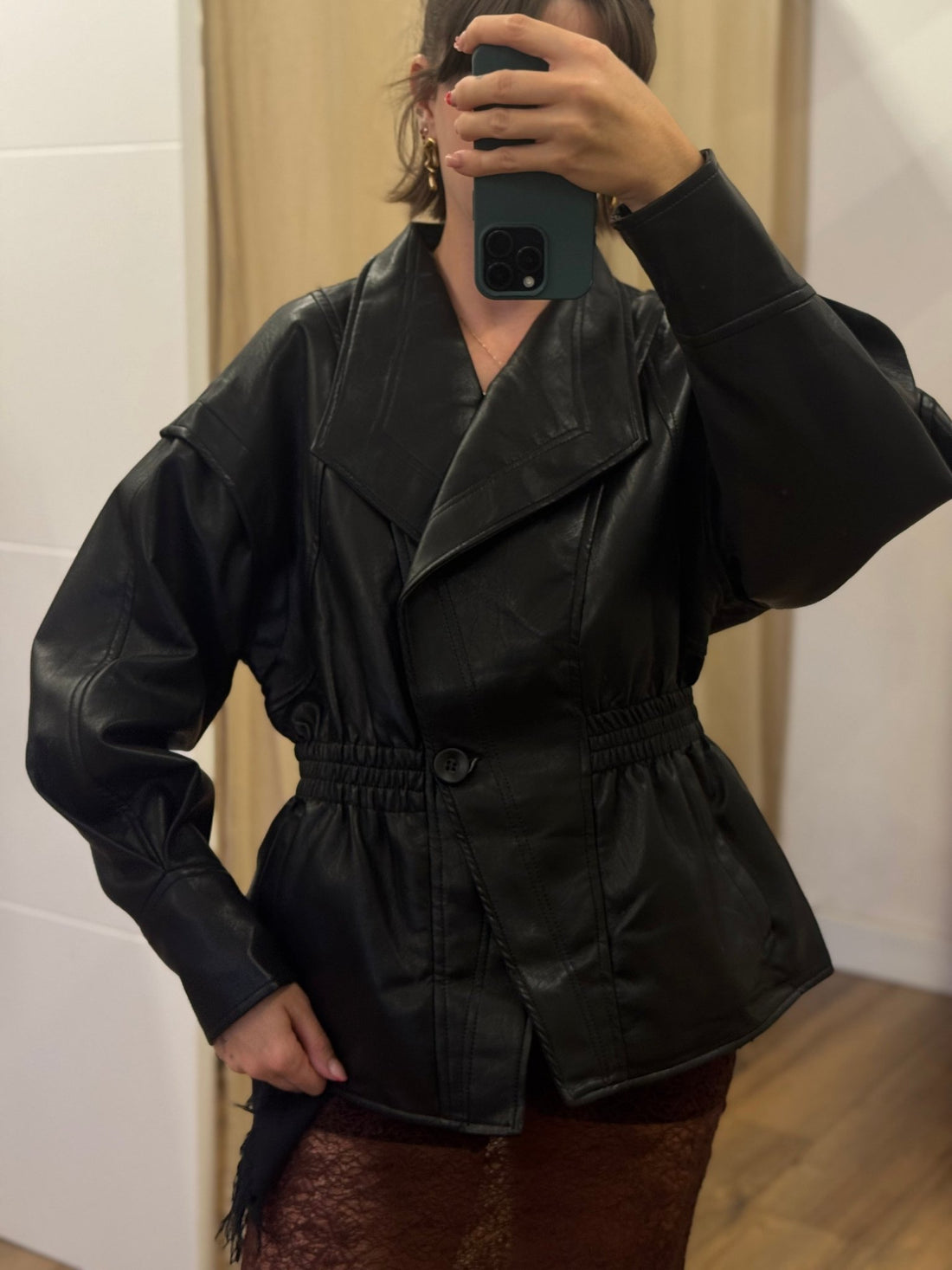 Veste Lorna noire - Léone
