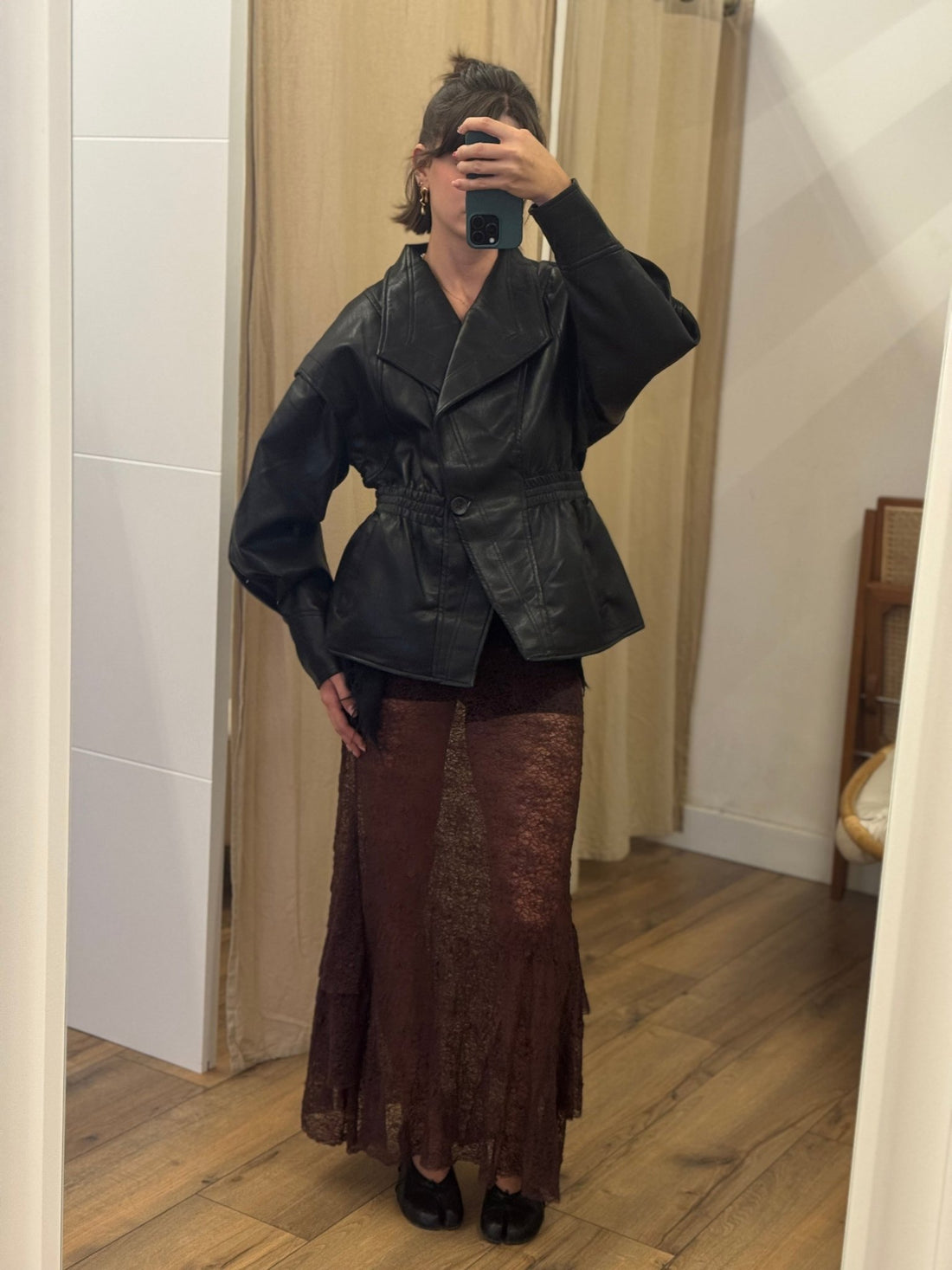 Veste Lorna noire - Léone