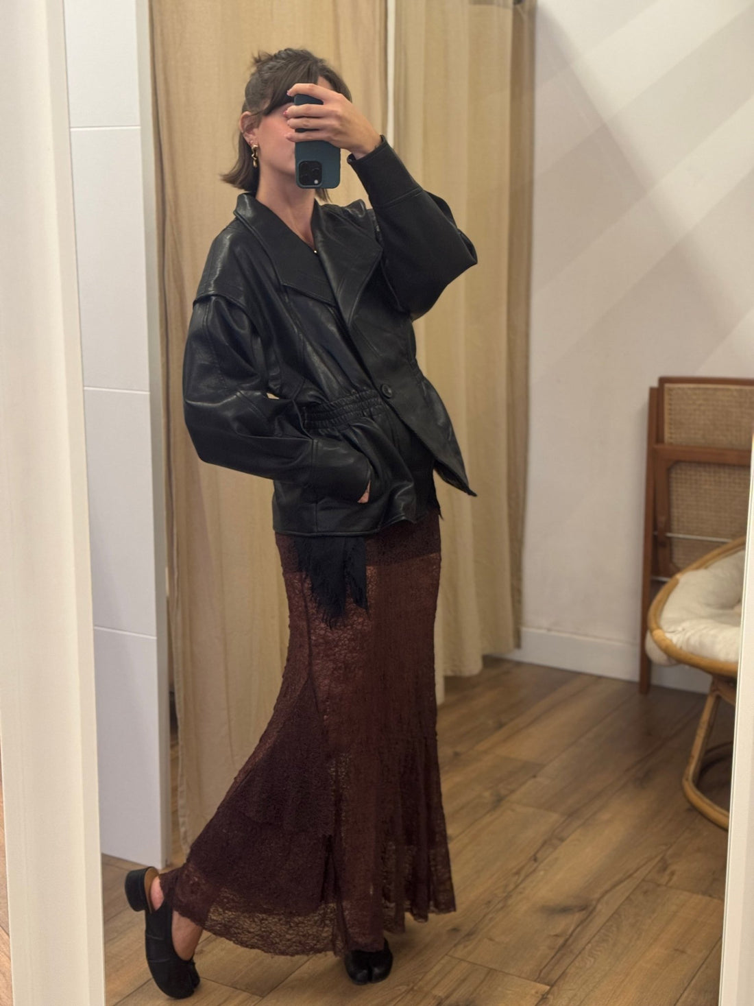 Veste Lorna noire - Léone