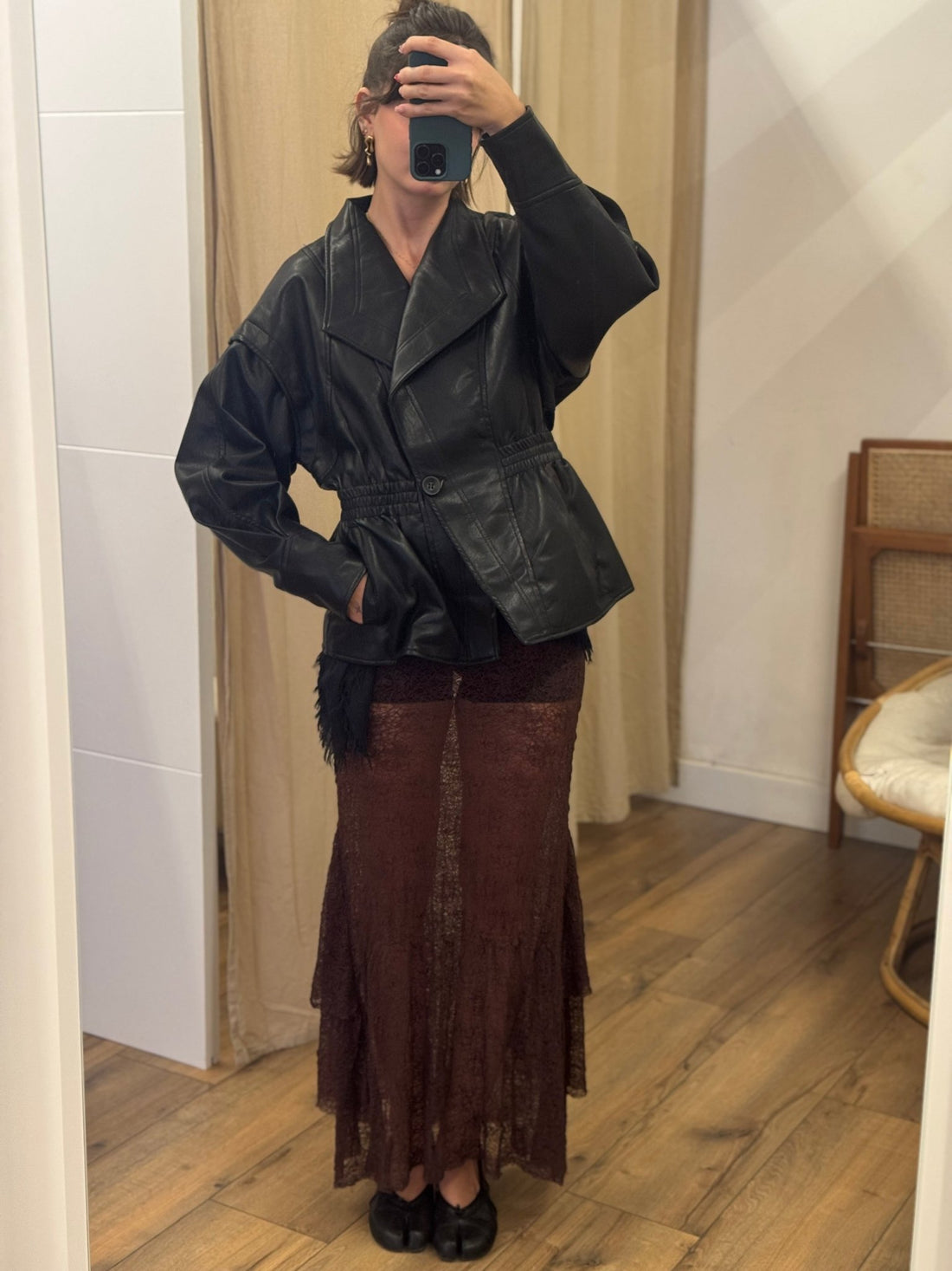 Veste Lorna noire - Léone