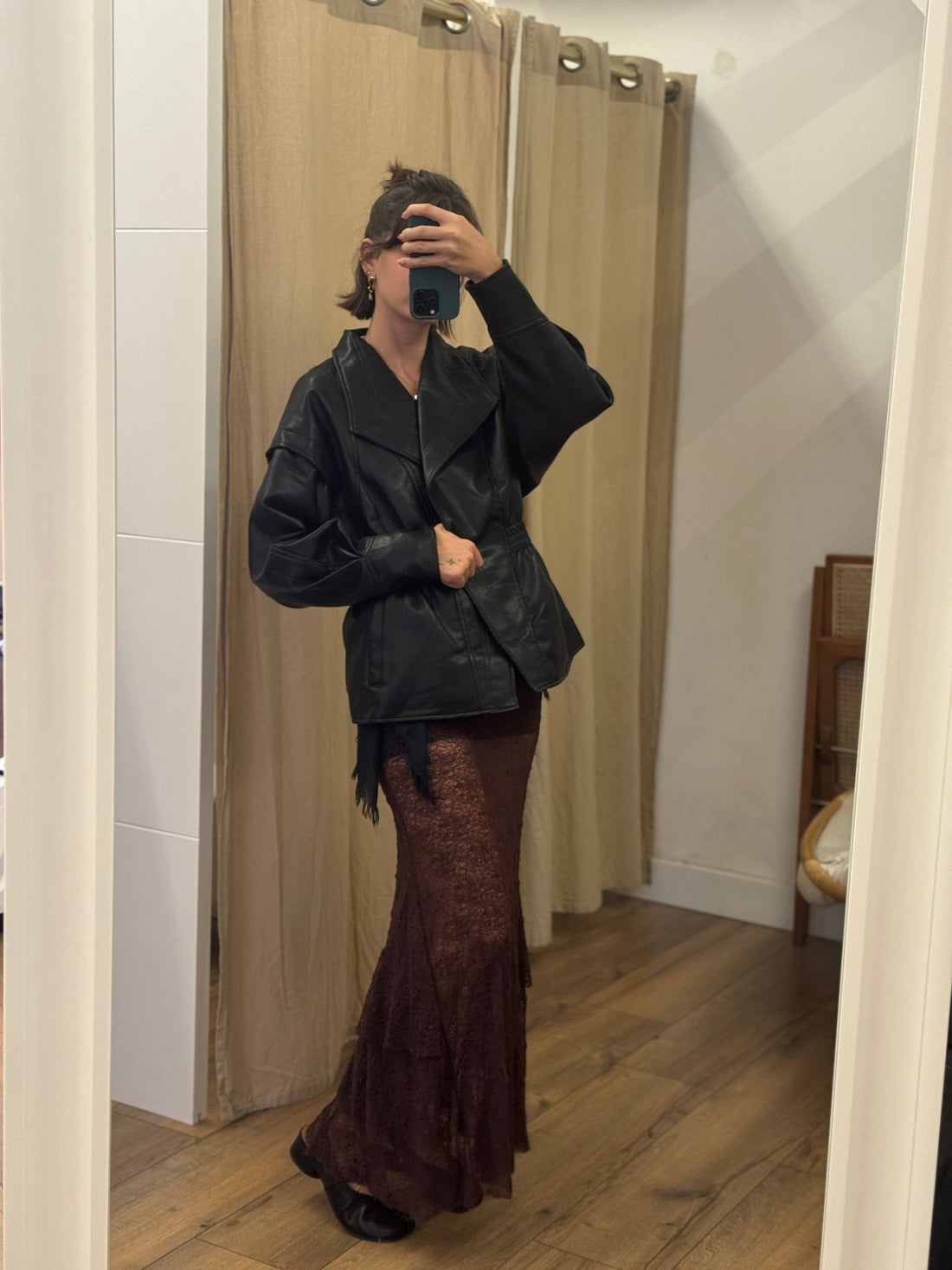 Veste Lorna noire - Léone
