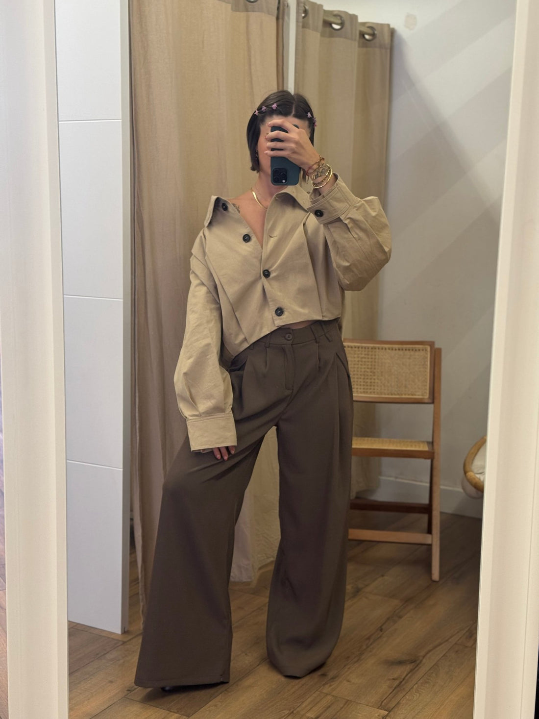 Veste Meva beige - Léone
