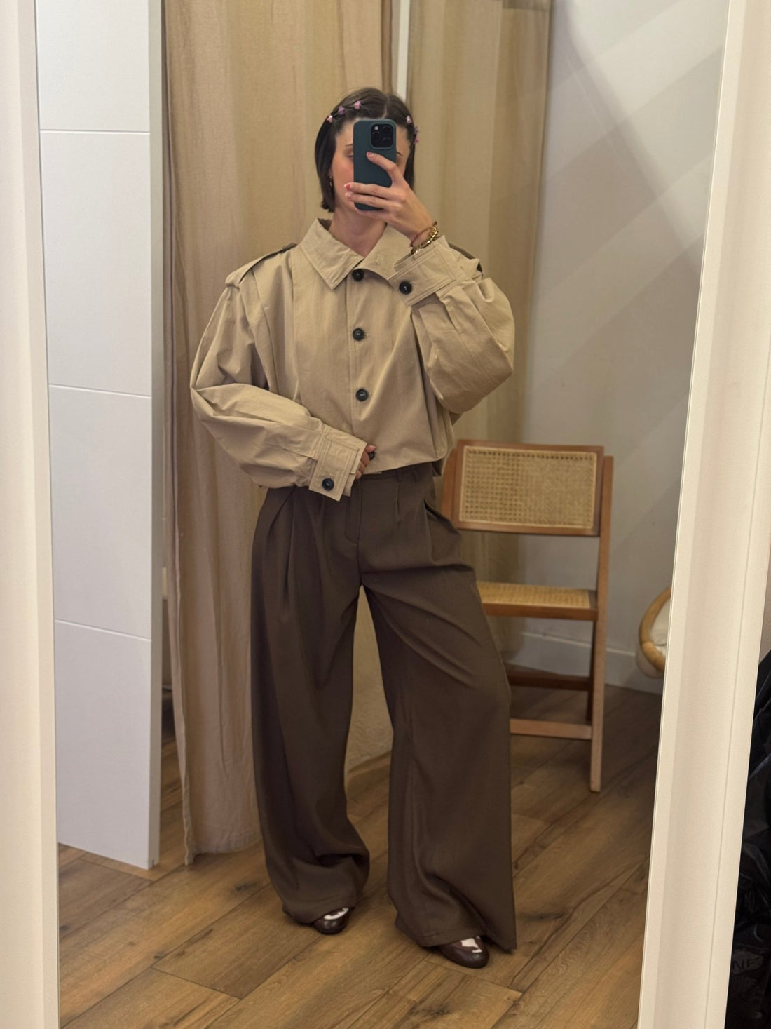 Veste Meva beige - Léone