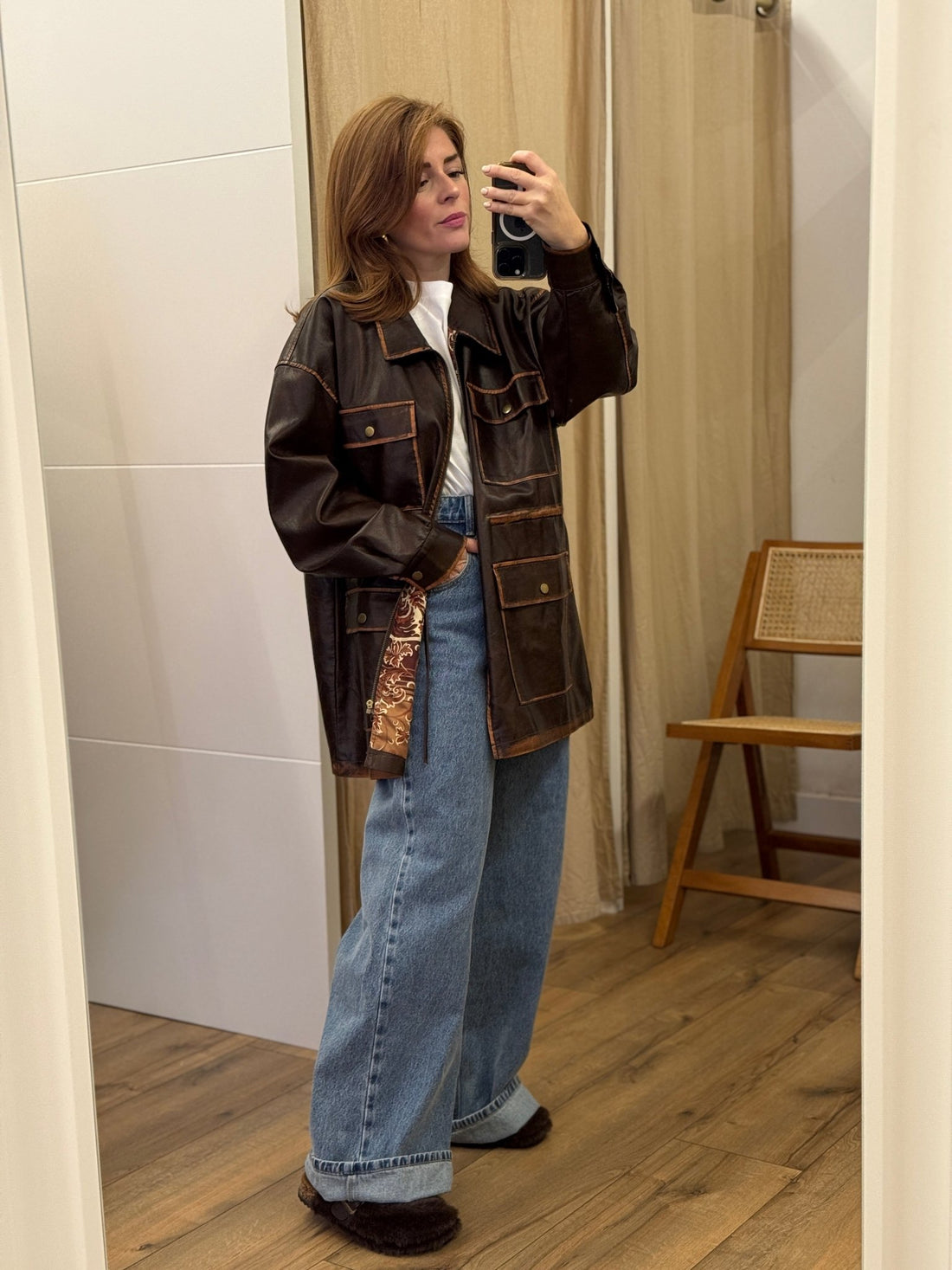 Veste Moé marron - Léone