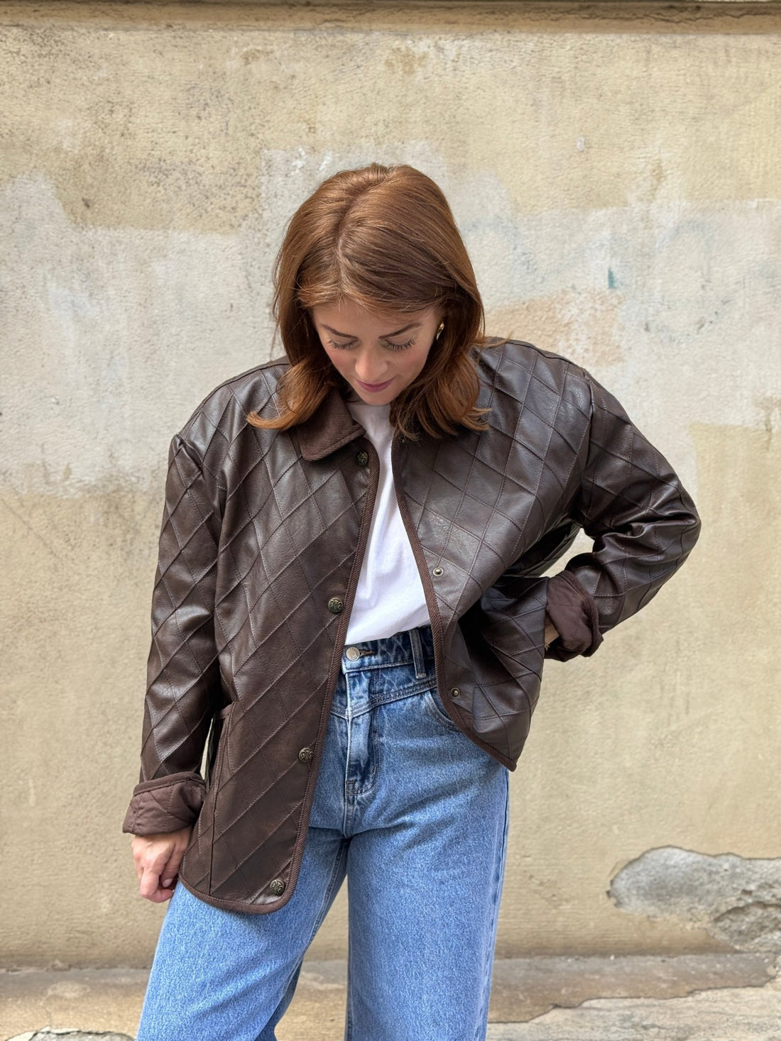 Veste Nava marron - Léone