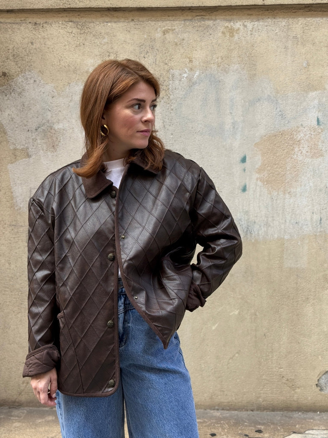 Veste Nava marron - Léone