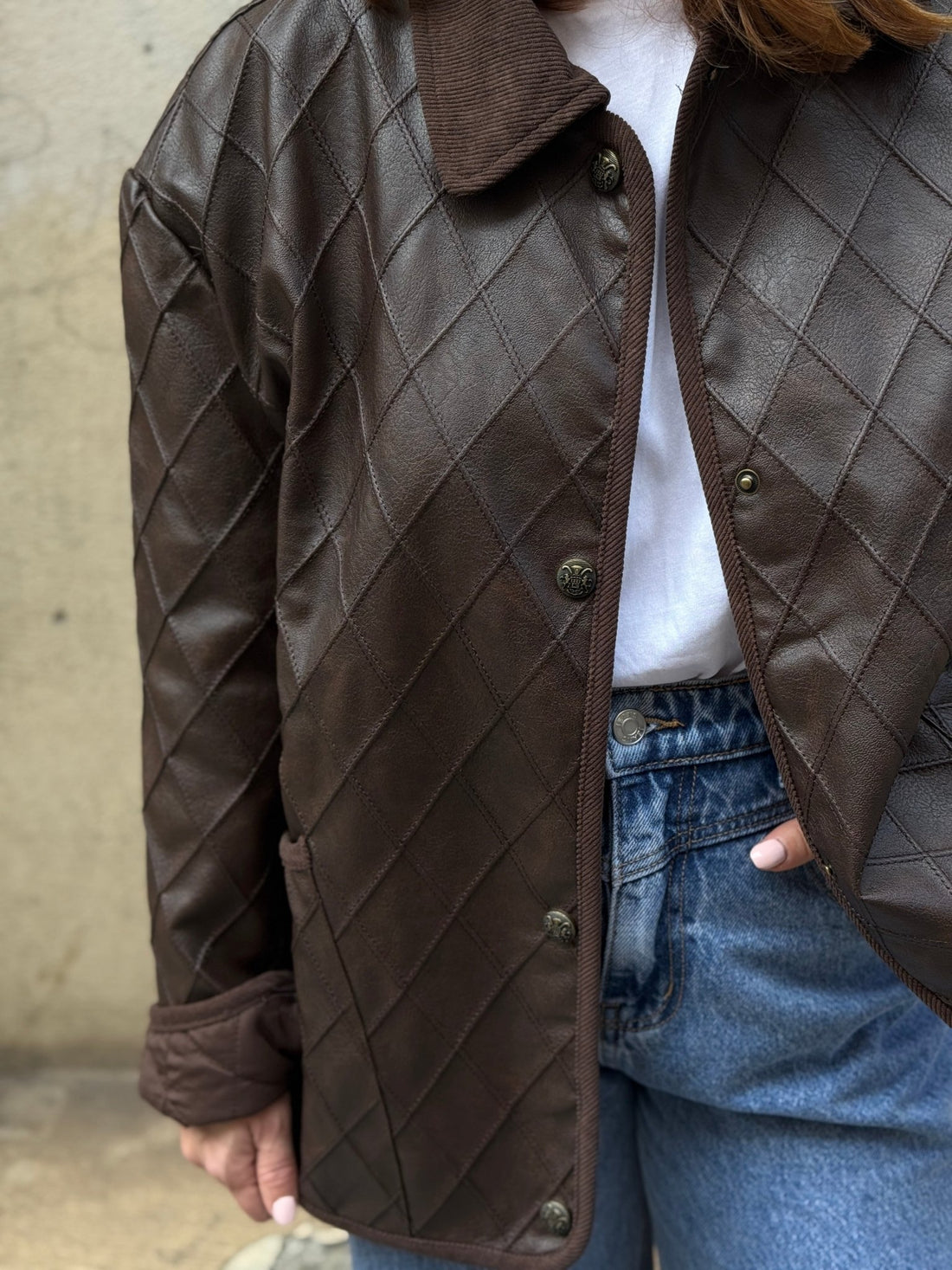 Veste Nava marron - Léone