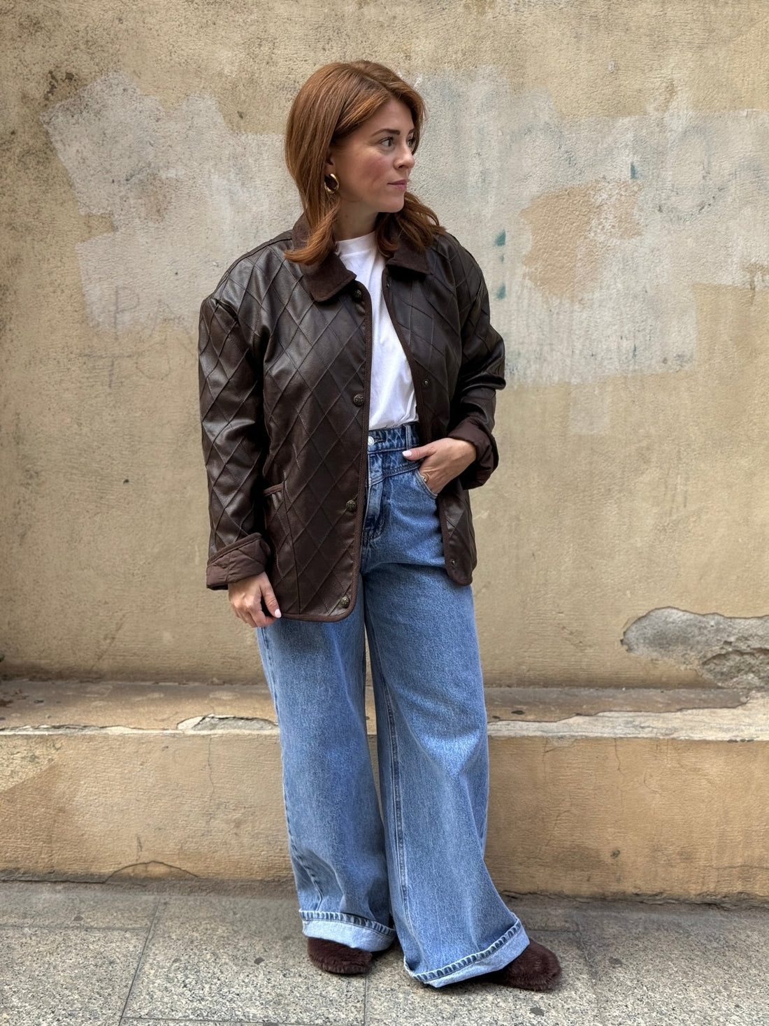 Veste Nava marron - Léone