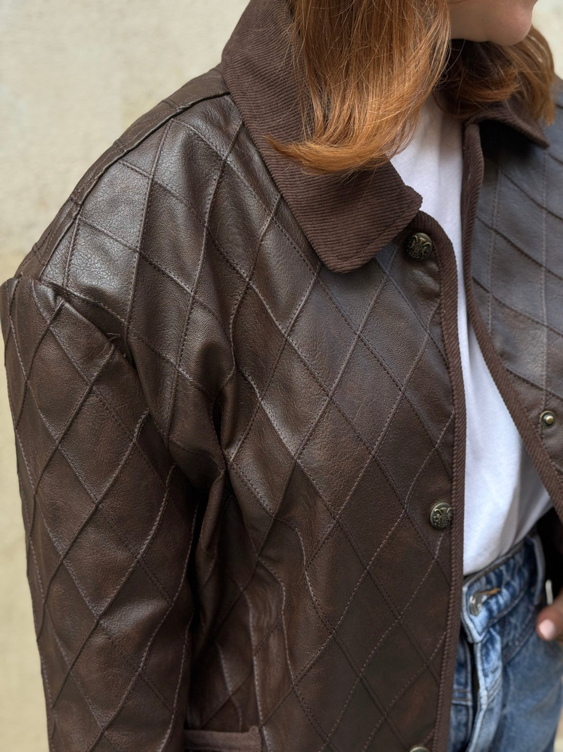 Veste Nava marron - Léone