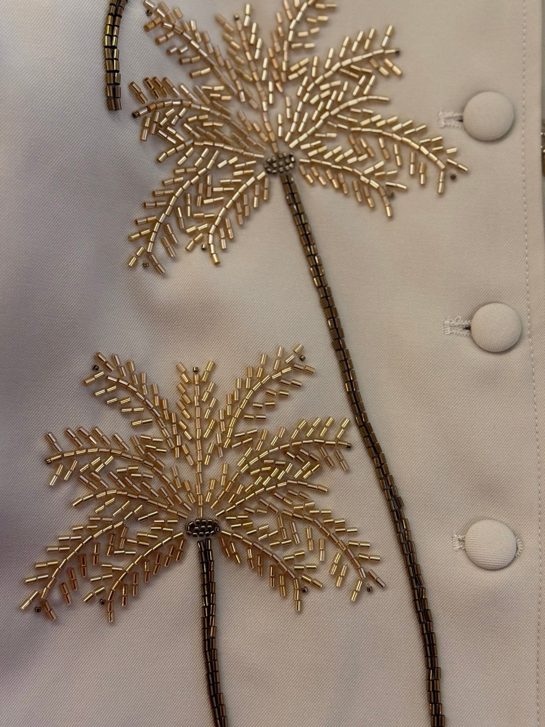 Veste palmiers perles - Léone