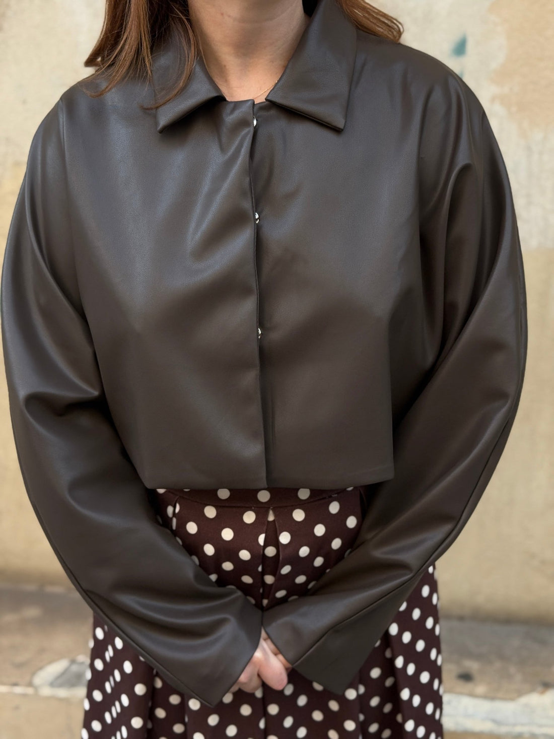 Veste Sara marron - Léone