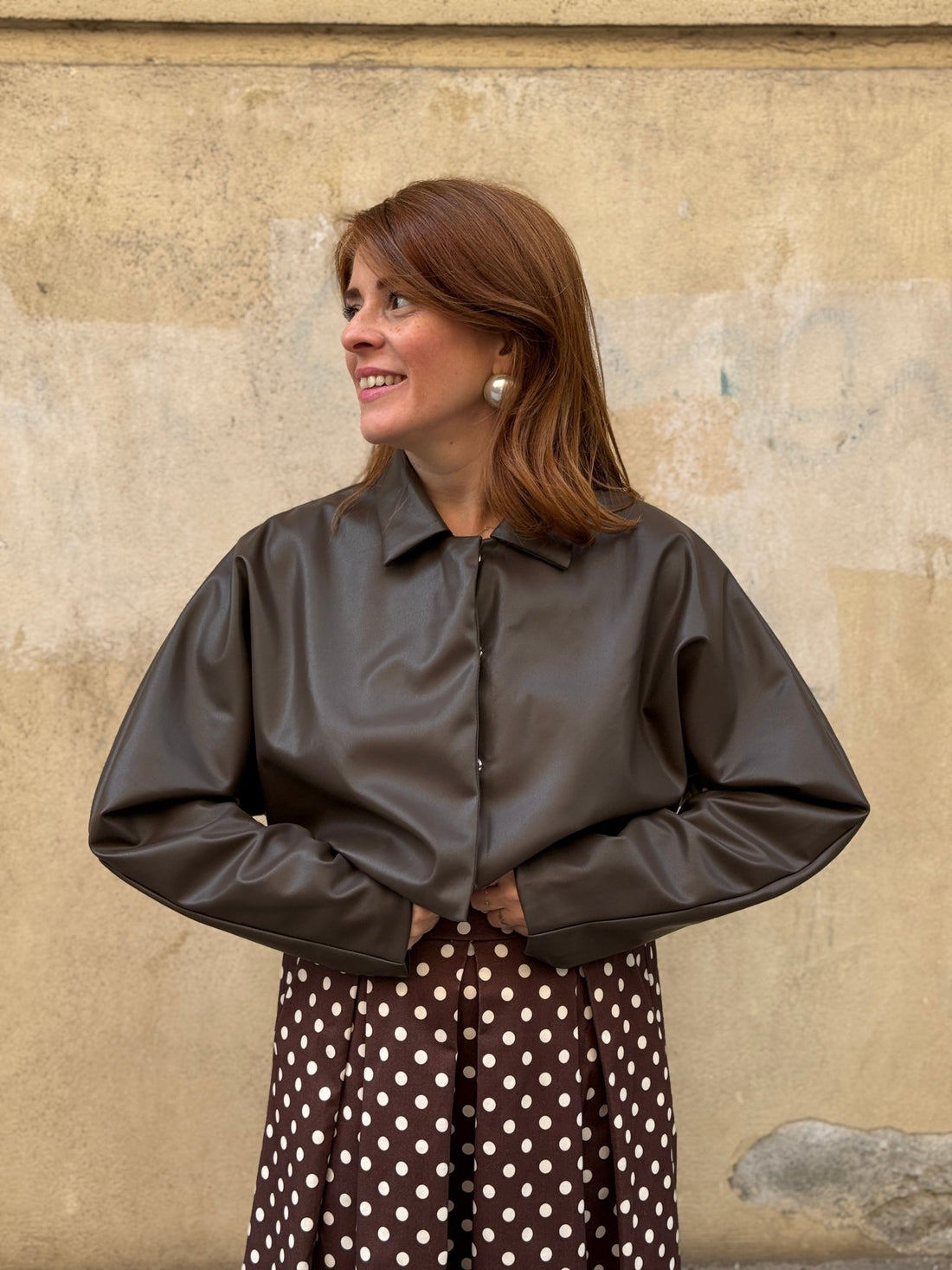 Veste Sara marron - Léone