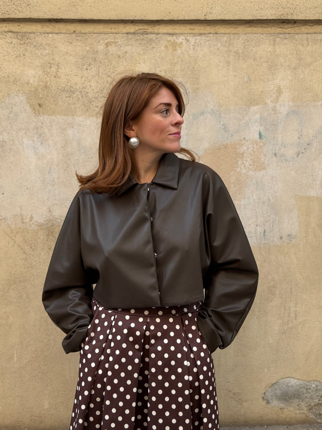 Veste Sara marron - Léone