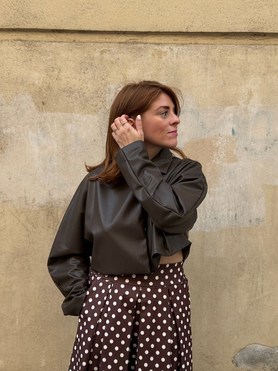 Veste Sara marron - Léone