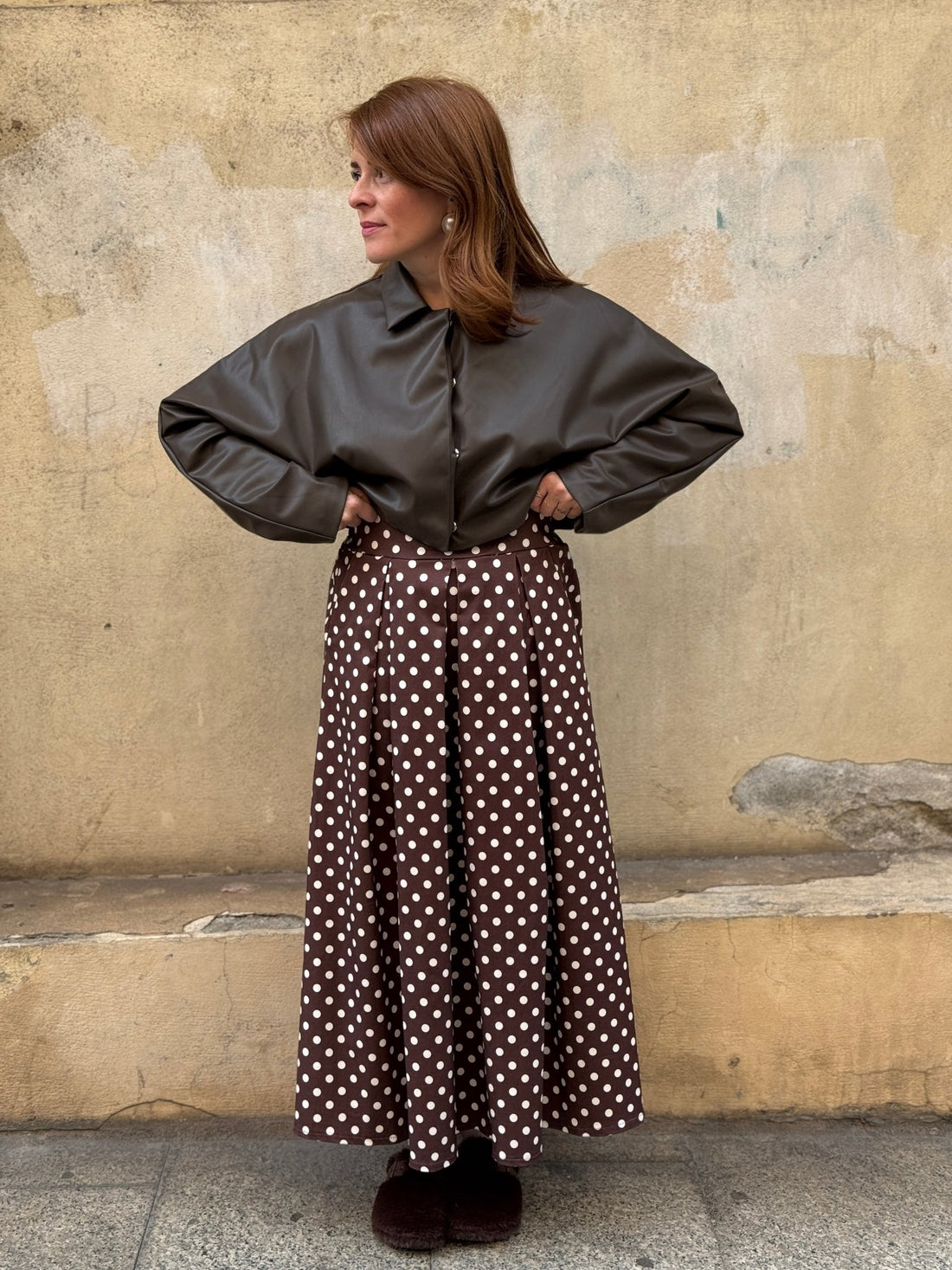 Veste Sara marron - Léone