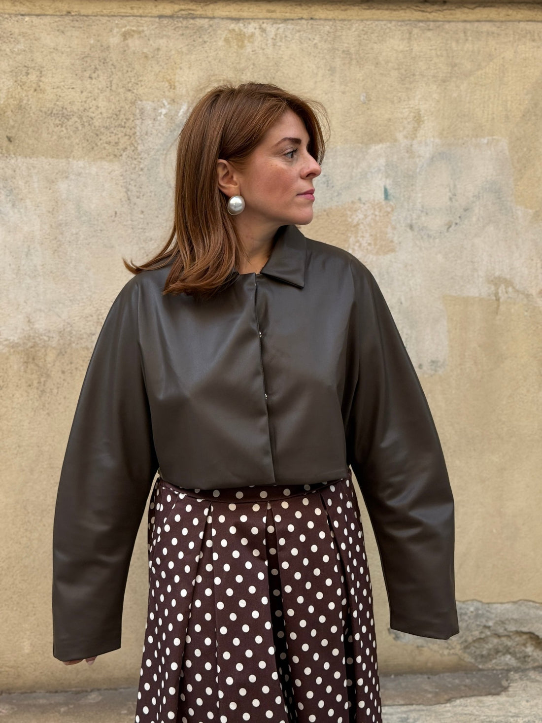Veste Sara marron - Léone