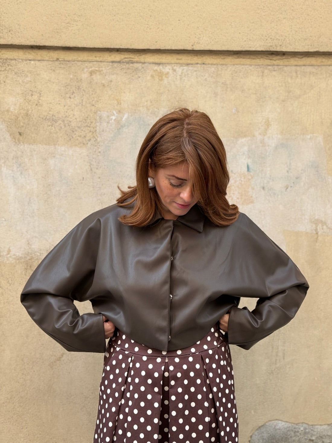 Veste Sara marron - Léone