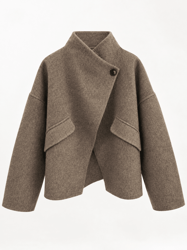 Veste style laine camel - Léone