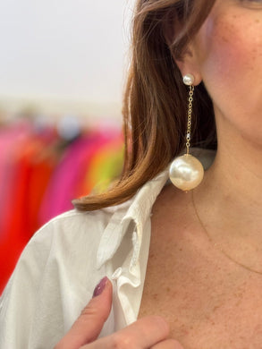 Boucles perles nacrées - Léone
